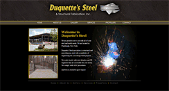 Desktop Screenshot of duquettesteel.com