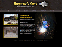 Tablet Screenshot of duquettesteel.com
